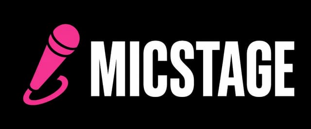 Logo — black background, horizontal (icon left)